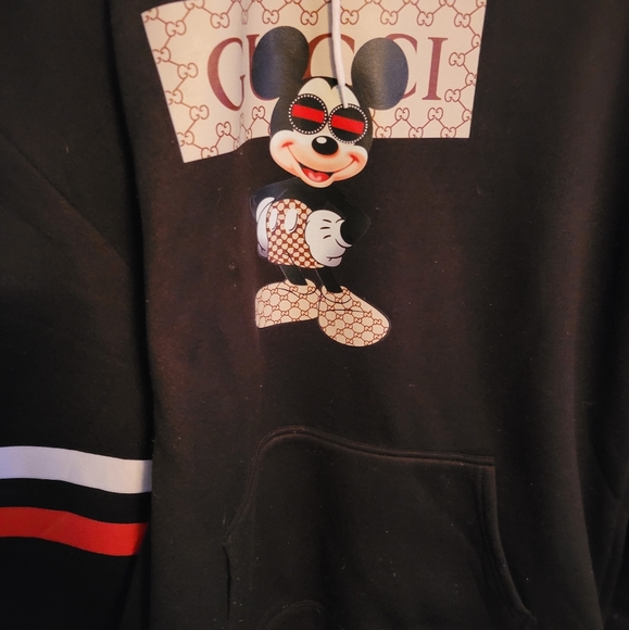BOOTLEG GUCCI MICKEY MOUSE HOODIE SZ 3XL FITS LIKE XL - Picture 1 of 4